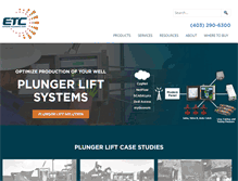 Tablet Screenshot of etcorp.ca